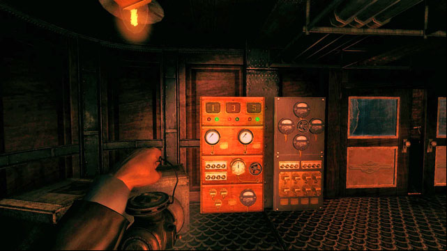 The that informs you which furnaces are working and which ones are not. - The Factory | Walkthrough - Walkthrough - Amnesia: A Machine for Pigs Game Guide