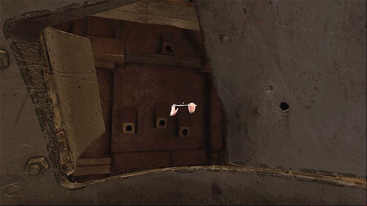 After an unsuccessful attempt to use the tank's turret, the machine will backfire and fall into the sewers - Amnesia Rebirth: The Cistern - walkthrough, secrets - Walkthrough - Amnesia Rebirth Guide