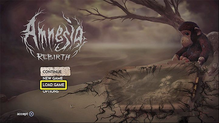 Amnesia Rebirth does not have the option to repeat chapters, so-called Chapter Select - List of all chapters - Walkthrough - Amnesia Rebirth Guide