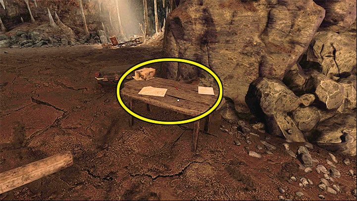 In the same area, there is a table shown in the picture - you will find three items on it - Amnesia Rebirth: The Caves - walkthrough, secrets - Transition description - Amnesia Rebirth Guide