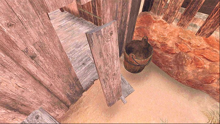 Go back to the gate and check the area to the right of the gatehouse - Amnesia Rebirth: The Desert Path - walkthrough, secrets - Transition description - Amnesia Rebirth Guide