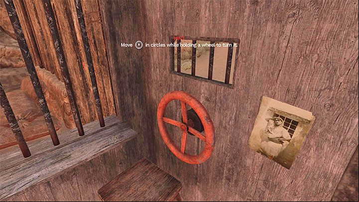 To solve the puzzle, you have to interact with the red dial to remove the large lock - Amnesia Rebirth: The Desert Path - walkthrough, secrets - Transition description - Amnesia Rebirth Guide