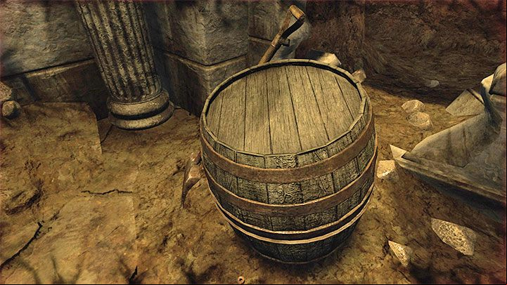 While escaping, the first problematic spot is the one where you have to move a large barrel - Amnesia Rebirth: The Tomb of Tin Hinan - walkthrough, secrets - Walkthrough - Amnesia Rebirth Guide