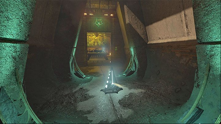 Place pyramid 2 near the entrance to the left room - Amnesia Rebirth: The Theater - walkthrough, secrets - Walkthrough - Amnesia Rebirth Guide