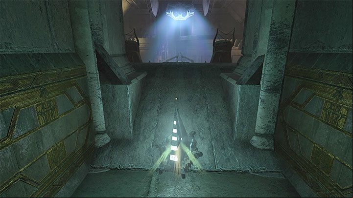 Place pyramid 2 near the entrance to the dark room - Amnesia Rebirth: The Theater - walkthrough, secrets - Walkthrough - Amnesia Rebirth Guide