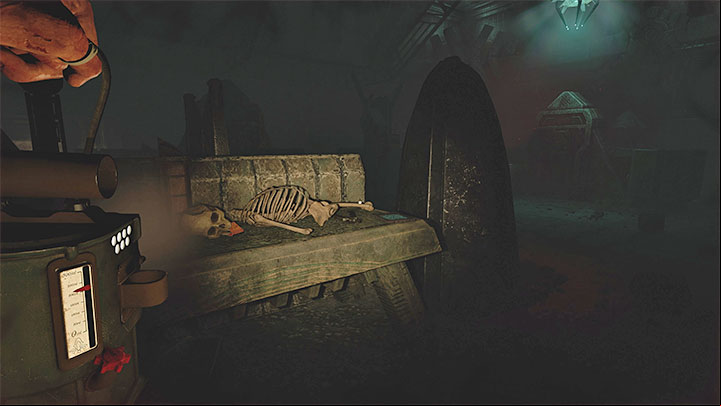 Next in line is the large unlit room with a capsule in it - Amnesia Rebirth: The Laboratory - walkthrough, secrets - Walkthrough - Amnesia Rebirth Guide