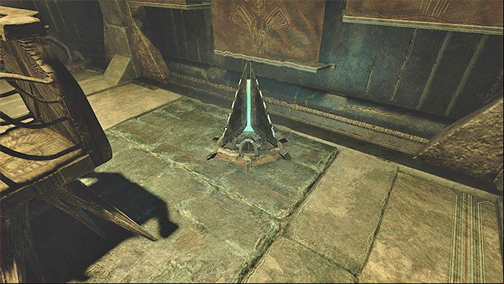 Behind the large curtain is the last room of the laboratory with the pyramid you're looking for, which you will use later in the stage to power 1 or 2 devices - Amnesia Rebirth: The Laboratory - walkthrough, secrets - Walkthrough - Amnesia Rebirth Guide