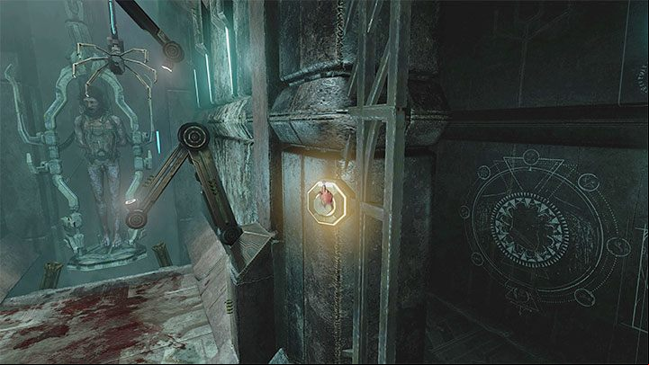 After installing all the components, press the button on the right, which will prepare the prisoner for torture - Amnesia Rebirth: The Laboratory - walkthrough, secrets - Walkthrough - Amnesia Rebirth Guide