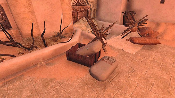 Stay in this area and look for a box with a sandbag inside - Amnesia Rebirth: The Fortress - walkthrough, secrets - Walkthrough - Amnesia Rebirth Guide