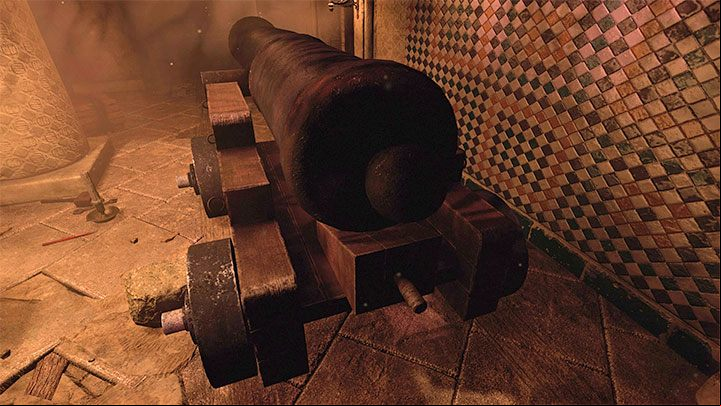 Stand behind the cannon and start pushing it - Amnesia Rebirth: The Fortress - walkthrough, secrets - Walkthrough - Amnesia Rebirth Guide