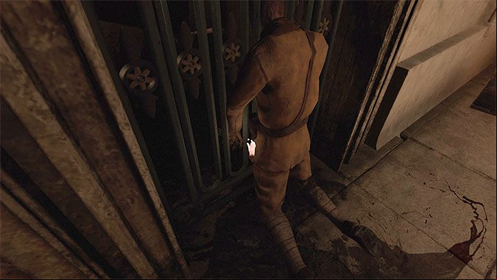 Now look around for the second corpse shown in the picture above, which is leaning against the bars - Amnesia Rebirth: The Arsenal - walkthrough, secrets - Transition description - Amnesia Rebirth Guide