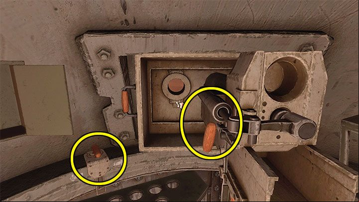 In the cabin, first examine the lever on the right so that you can insert the shell into the mechanism (you have to select the shell from your inventory) - Amnesia Rebirth: The Arsenal - walkthrough, secrets - Transition description - Amnesia Rebirth Guide