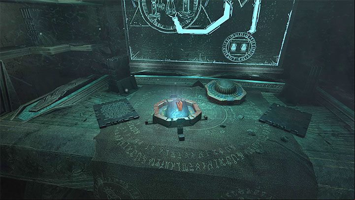 You will reach a room with a console and a few strange constructions, where you will have to solve the teleporter puzzle - Amnesia Rebirth: The Alchemists Chambers - walkthrough, secrets - Walkthrough - Amnesia Rebirth Guide