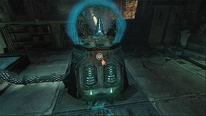 Finally, place the pyramid in the teleporter (the same one you used earlier to unlock the side age) - Amnesia Rebirth: The Alchemists Chambers - walkthrough, secrets - Walkthrough - Amnesia Rebirth Guide