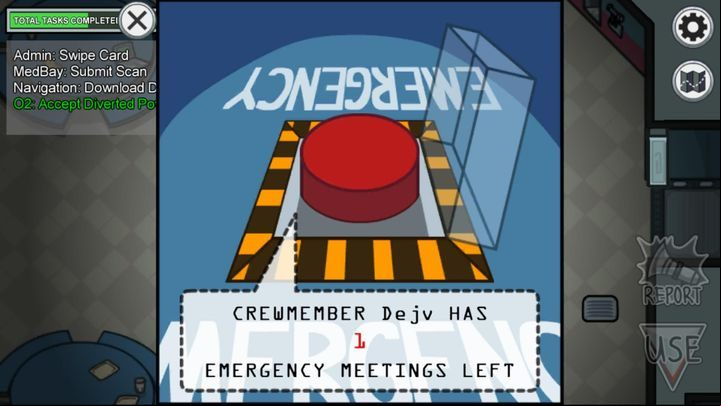 On each map there is a main room with a red button inside - Among Us: Beginners Guide & Tips - Basics - Among Us Guide