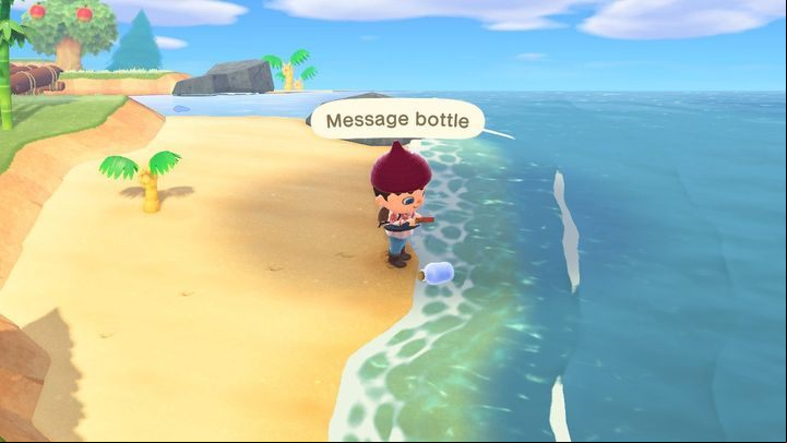 A DIY recipe can be found in this bottle. - ACNH: Beginners Guide - Basics - Animal Crossing New Horizons Guide