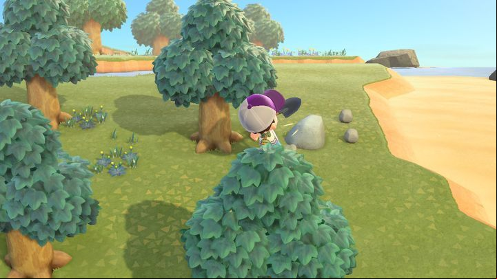 The rocks on our island should be hit and checked every day. - ACNH: Resources - when do they regenerate? - Gameplay mechanics - Animal Crossing New Horizons Guide