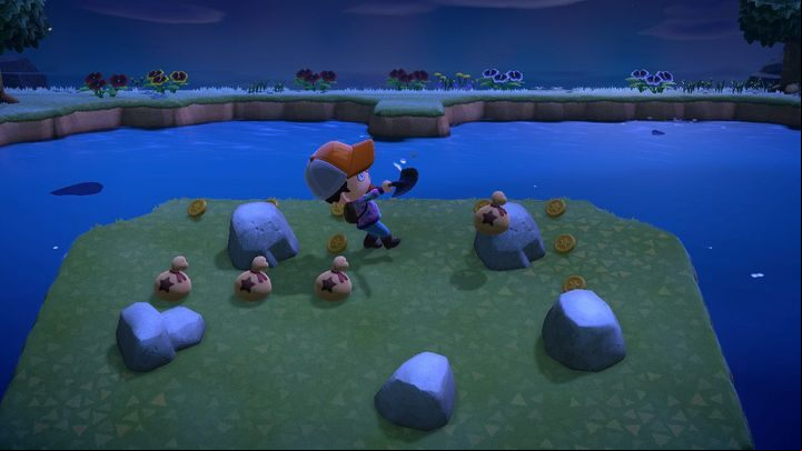 Hit the rocks with a shovel. Its worth it! - ACNH: Crafting Guide - Basics - Animal Crossing New Horizons Guide