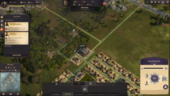 The second and the final stage of removing the rocks requires you to, e - Anno 1800: Chapter 2 - A Sign of Fire Walkthrough - Campaign - Anno 1800 Game Guide