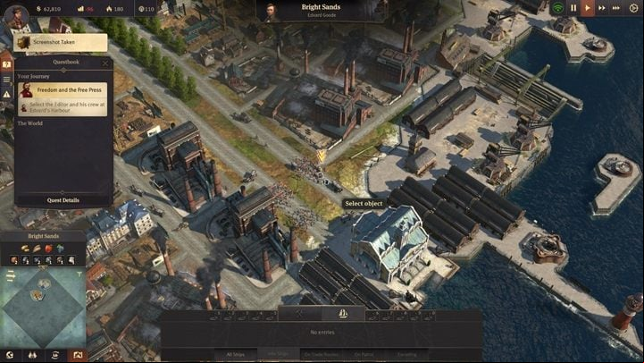 Your task is to press on the journalist and his crew in the city and then on the ship to escape to your island - Anno 1800: Chapter 1 - A Tale of Two Brothers Walkthrough - Campaign - Anno 1800 Game Guide