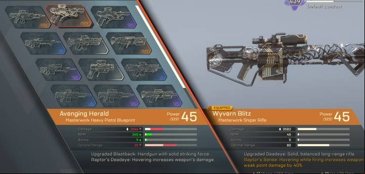 For example, Wyvern Blitz is a legendary version of Deadeye - How to get the blueprint for the given weapon equipment in Anthem? - Crafting - Anthem Guide