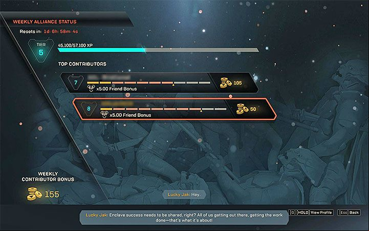 Every player has their own Alliance and initially is the only member - What is the Alliance and how to reach new levels in Anthem? - FAQ - Anthem Guide