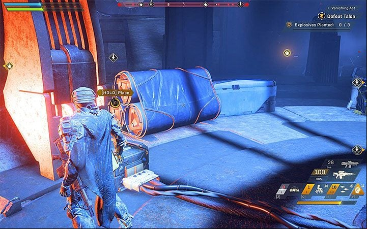 Your objective is to plant three explosives - Vanishing Act | Anthem story missions walkthrough - Story missions - Anthem Guide