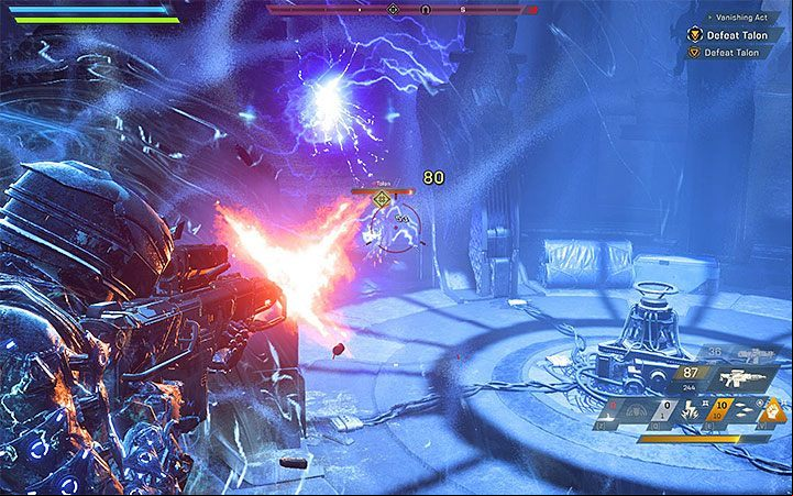 Detonate the explosives and then start attacking Talon - Vanishing Act | Anthem story missions walkthrough - Story missions - Anthem Guide