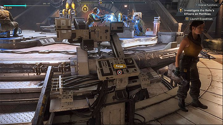 All activities regarding Javelins (power armors) are possible at the Forge in Fort Tarsis - How to change the Javelin and its equipment in Anthem? - Javelin Classes - Anthem Guide