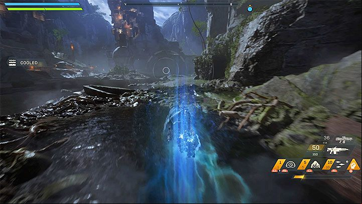 The second technique is to fly at the low altitude above the water, thanks to which the thrusters can be cooled down - How to extend the flight time in Anthem? - Javelin Classes - Anthem Guide