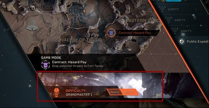 Higher difficulty levels offer a bigger challenge and better rewards. - The ending and Endgame in Anthem - Basics - Anthem Guide