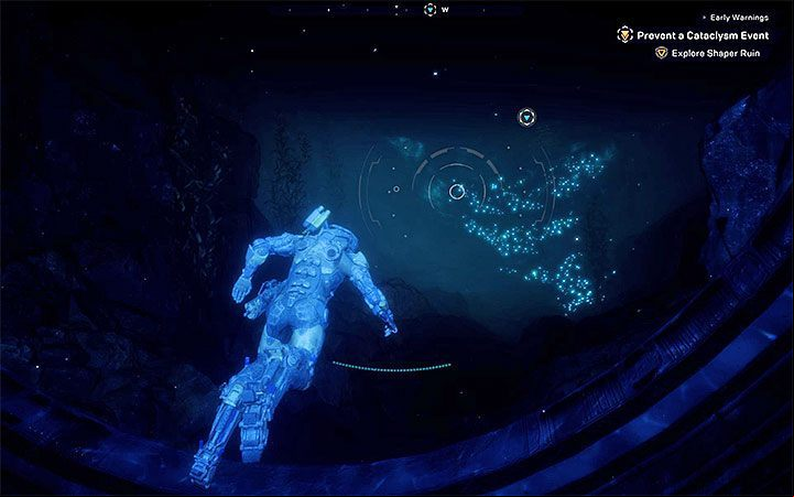 After you activate the sensor, you have to defend your position by the device - Early Warnings | Anthem story missions walkthrough - Story missions - Anthem Guide