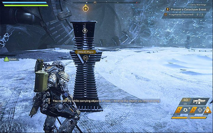 You will be tasked with finding three components - Early Warnings | Anthem story missions walkthrough - Story missions - Anthem Guide