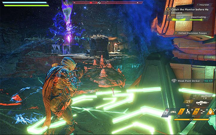 Head towards the hideouts exit - Incursion | Anthem story missions walkthrough - Story missions - Anthem Guide