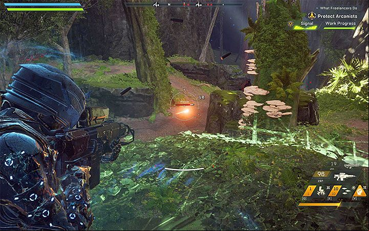 Meet with Yarrow in Fort Tarsis - you are ordered to protect NPCs performing seismic testing - Lending a Hand | Anthem story missions walkthrough - Story missions - Anthem Guide