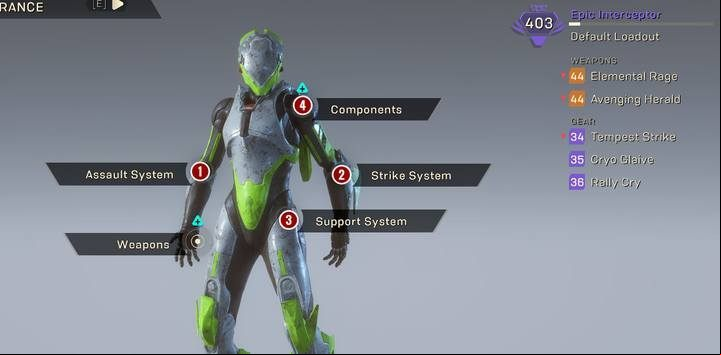 Assault System (1) - the basic ability - Interceptor class javelin in Anthem - Javelin Classes - Anthem Guide