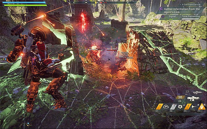 The Ranger uses a shock mace to execute melee attacks - Ranger class javelin in Anthem - Javelin Classes - Anthem Guide