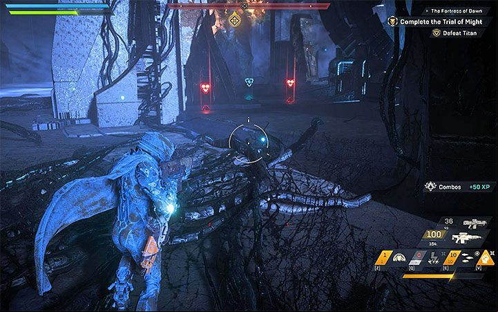 Switch to another weapon when you run out of ammo, or start using offensive skills more often - you can use them as many times as you want ( that they all have a cooldown) - The Fortress of Dawn | Anthem story missions walkthrough - Story missions - Anthem Guide