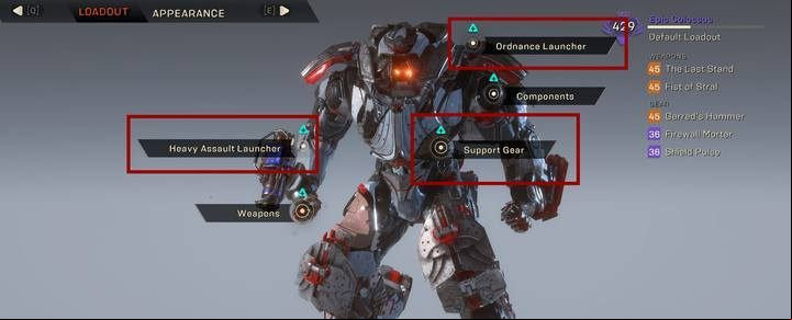 Browse through all the slots of your suit and see what improvements you can install there; in particular, new skills. - Combat guide for Anthem - Basics - Anthem Guide