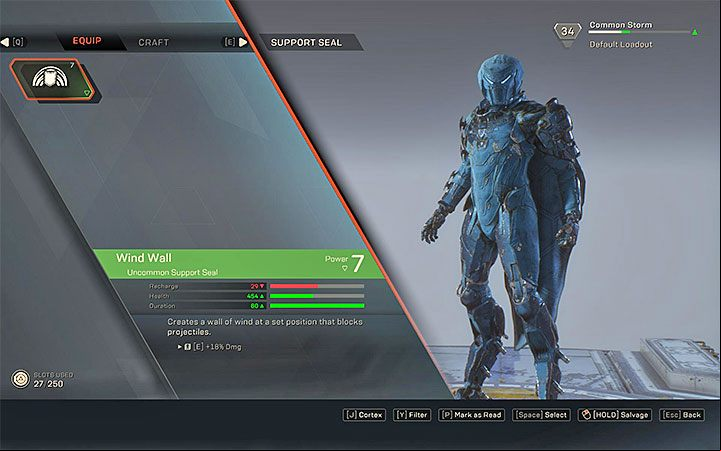 Reward: New slot - Levelling up in Anthem - Basics - Anthem Guide