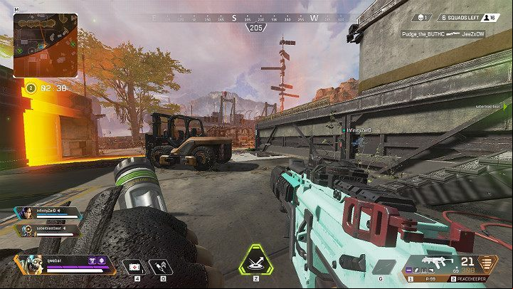 After using the Stim, you can immediately take any the weapon and open the fire - Octane - Adrenaline junkie | Heroes Apex Legends - Legends - Apex Legends Guide