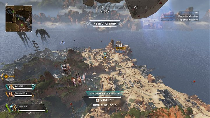 The countdown begins once youve found yourself over the Kings Canyon - Round 1 - Beginning of the match in Apex Legends - The match and rounds - Apex Legends Guide