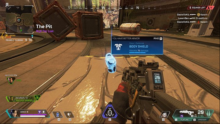 Rare armor is the second level of armor, characteristic for its blue color - What are the types of armor in Apex Legends? - FAQ - Apex Legends Guide