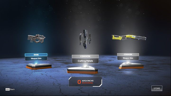 Crafting metal can only be found in special packs, known as Apex Packs - Crafting and currency in Apex Legends - Currency and Apex packs - Apex Legends Guide