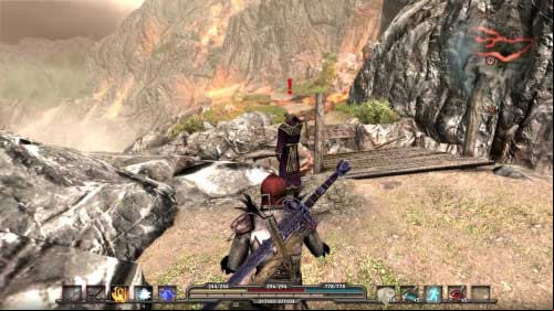 Move forward and after few steps you will encounter Wilbrecht (M1, 1) - On Behalf of the King - Walkthrough - Arcania: Fall of Setarrif - Game Guide and Walkthrough