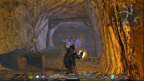 When you will be able to control your character through the gate behind Lester (M4, 4) - Four Old Stones - p. 2 - Walkthrough - Arcania: Fall of Setarrif - Game Guide and Walkthrough