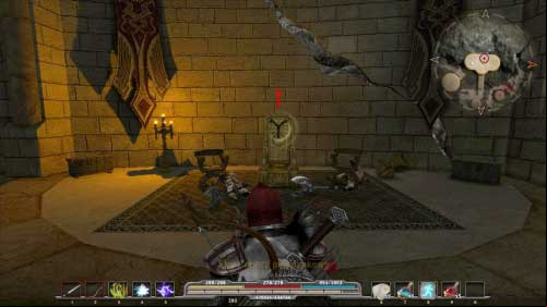 When you leave mages' tower (M4, 3) (you will find description how to get to this place in quest On Leter's traces) go down and start walking along path on your left - Four Old Stones - p. 2 - Walkthrough - Arcania: Fall of Setarrif - Game Guide and Walkthrough