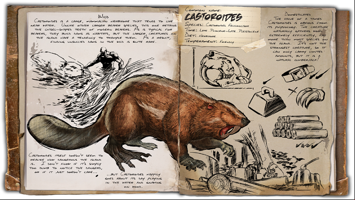 Castorides is the best creature when it comes to wood collecting - ARK: Resource collecting creatures - most useful - Most useful dinosaurs - ARK Survival Evolved Guide