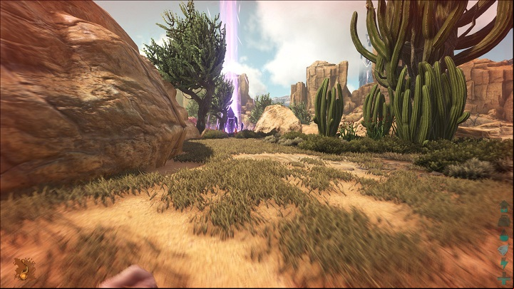 In the case of purple beacons, items with or without quality have a 50% chance of being either a blueprint or a regular item - ARK: Beacons - types - Beacons - ARK Survival Evolved Guide