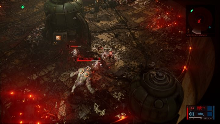 Papa Feral is the first boss in The Ascent. - The Ascent: Papa Feral boss - how to beat? - Bosses - The Ascent Guide